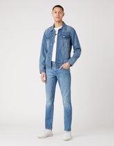 MĘSKIE SPODNIE JEANSOWE WRANGLER GREENSBORO HEMPTOWN W15QC427P 112126865